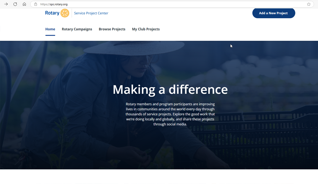 Rotary Service Project Center